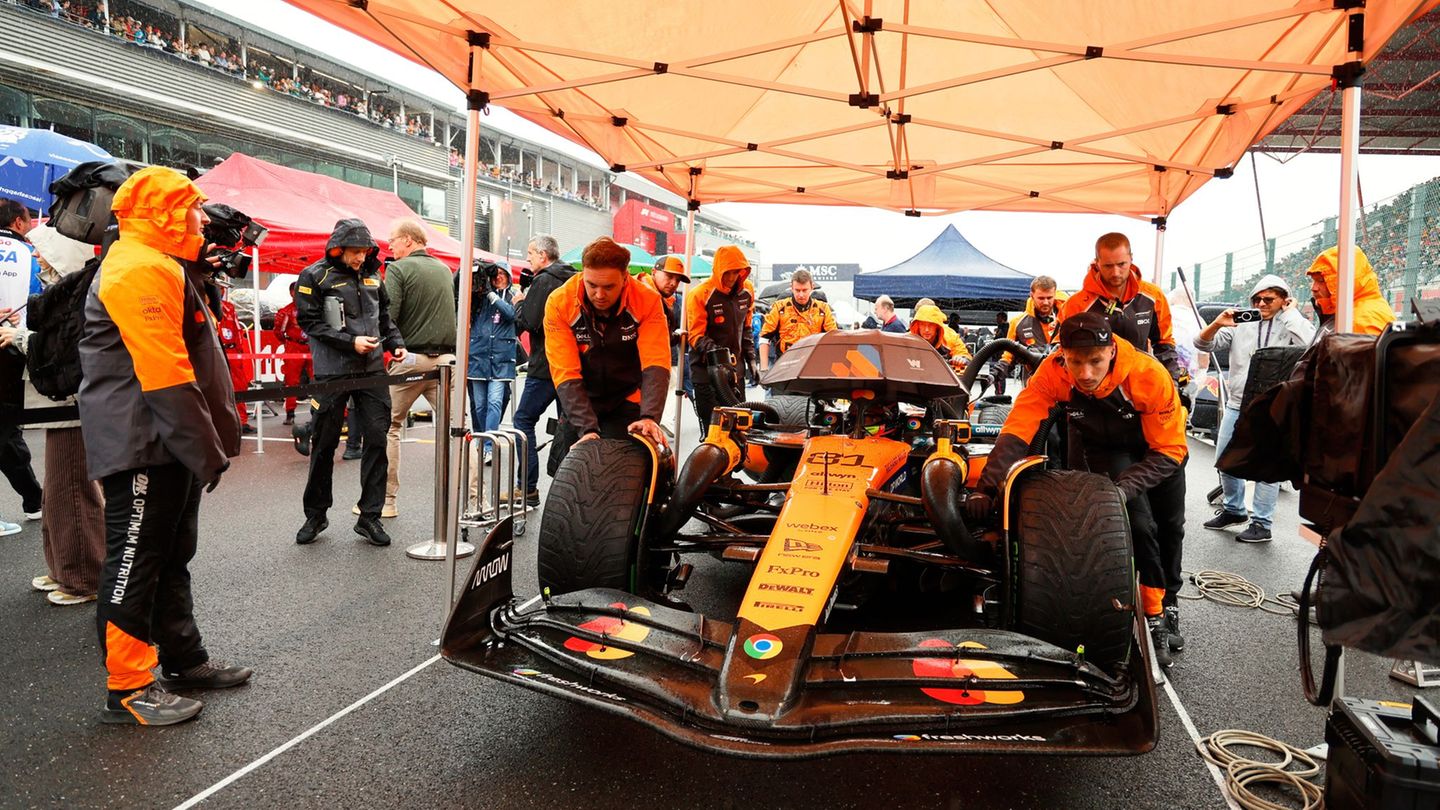 Bad weather: Formula 1 start in Belgium due to rain