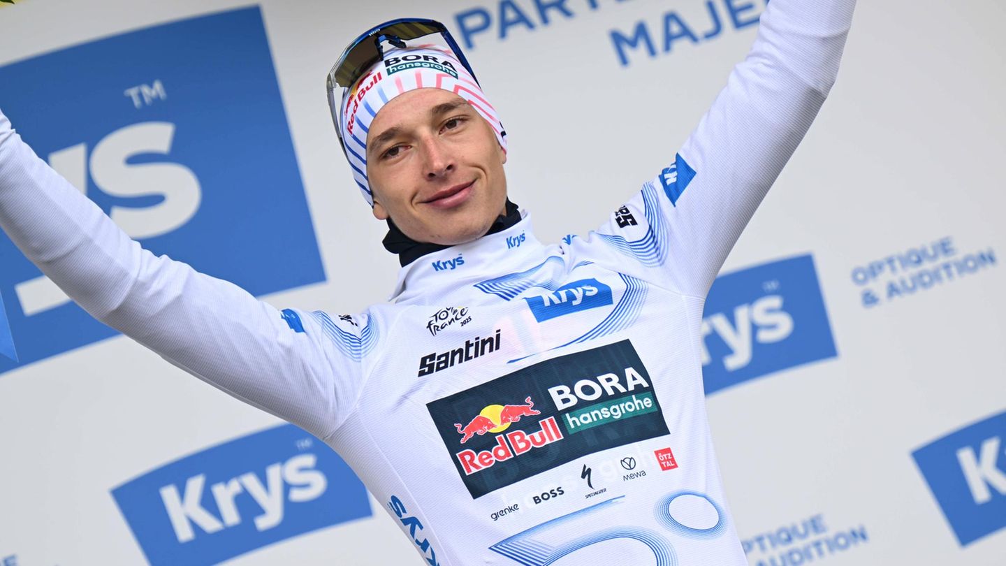 Florian Lipowitz bei der Tour de France