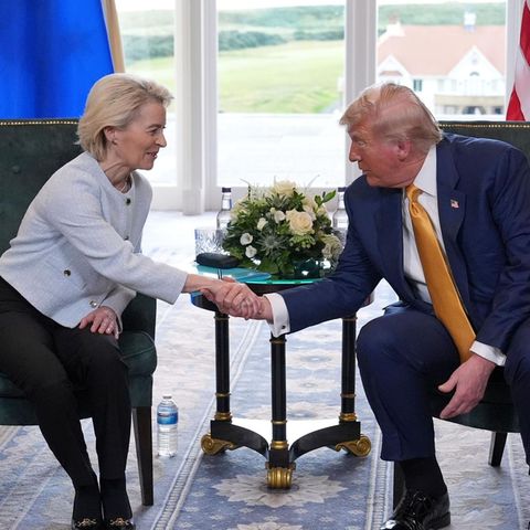 Einigung im Zollstreit: Nach teils schwierigen Verhandlungen einigten sich Ursula von der Leyen und Donald Trump
