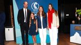 Gruppenfoto: Prinz william, Prinzessin Charlotte und die spanischen Prinzessinnen Leonor und Sofia