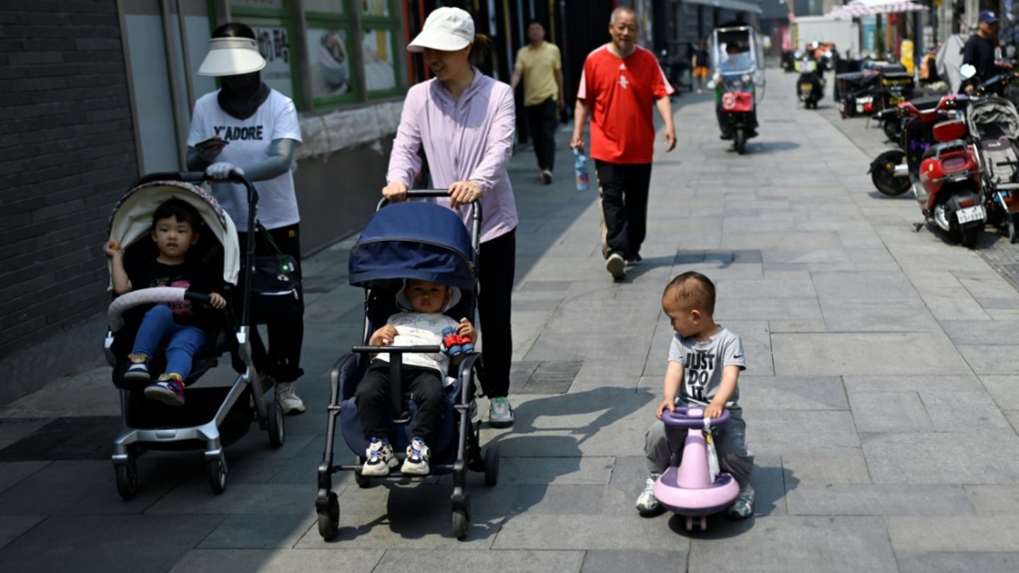 Chinas Bevölkung schrumpft seit längerem.