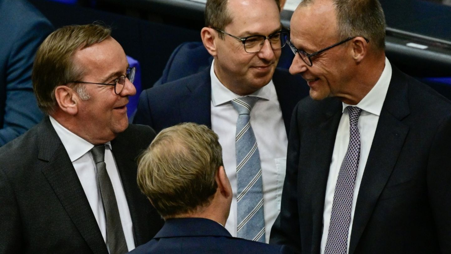 Minister Pistorius, Wadephul und Dobrindt, Kanzler Merz