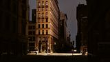 Straße in New York beim Stromausfall ohne Licht