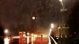 Straße bei Regen