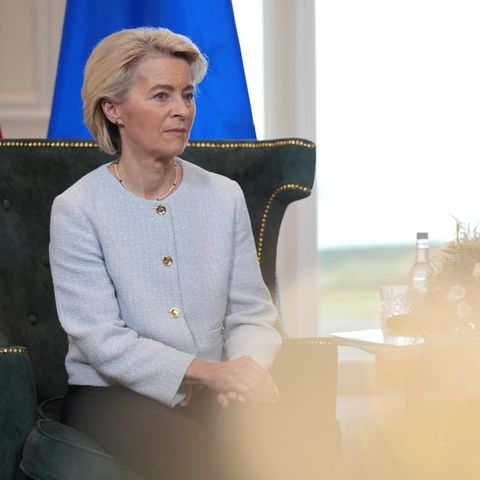 EU-Kommissionspräsidentin Ursula von der Leyen bei der Einigung mit Donald Trump zum Zoll-Deal