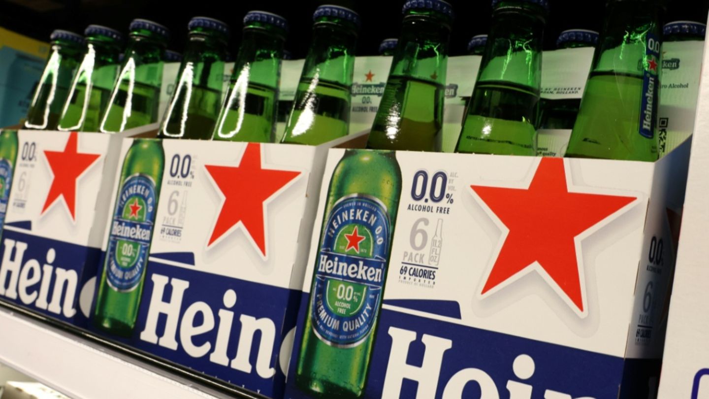 Heineken-Bierflaschen