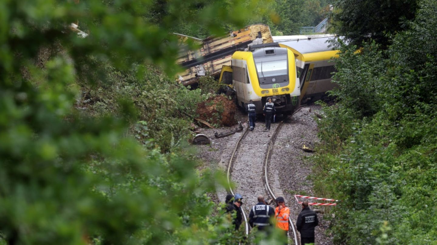 Verunglückter Zug