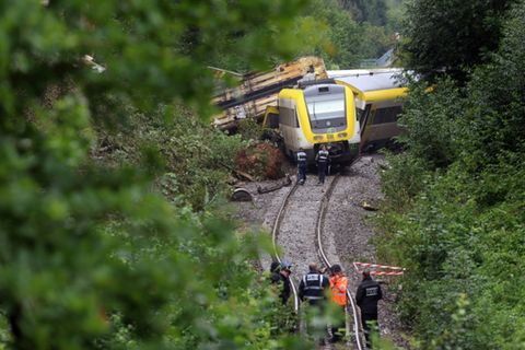 Verunglückter Zug