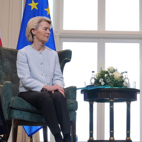 President Donald Trump received EU Commission President Ursula von der Leyen on the Trump Turnberry Golfplatz in Scotland