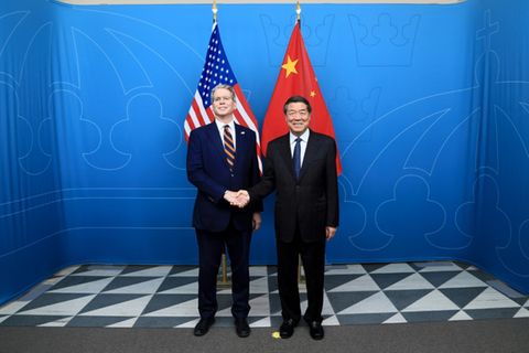 US-Finanzminister Bessent und Chinas Vizepremier He Lifeng