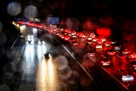 Stau auf einer Autobahn