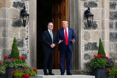 Starmer (links) und Trump in Schottland