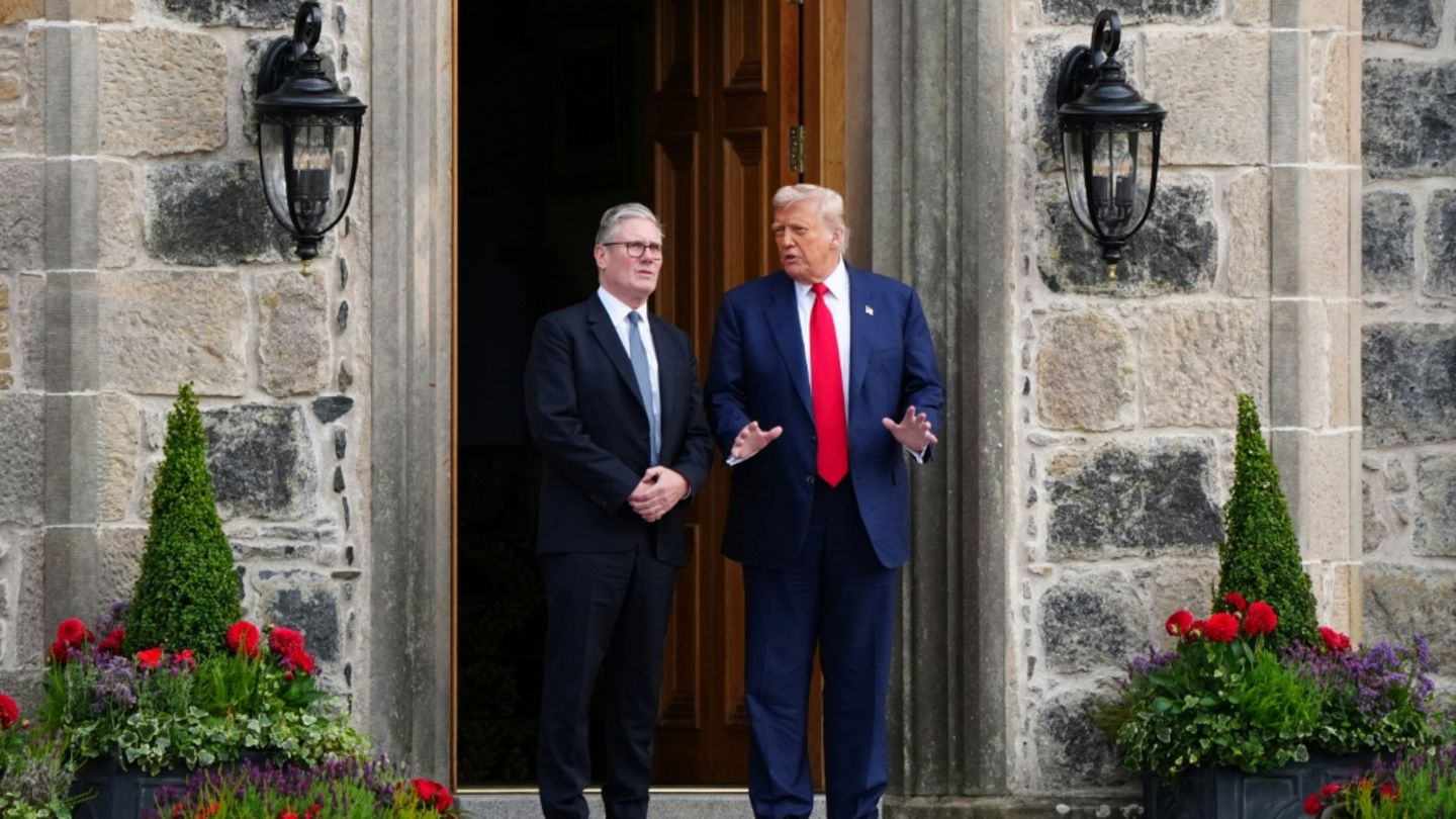 Starmer (links) und Trump in Schottland