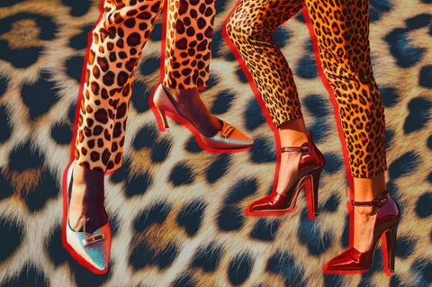Leopardenprint-Hosen
