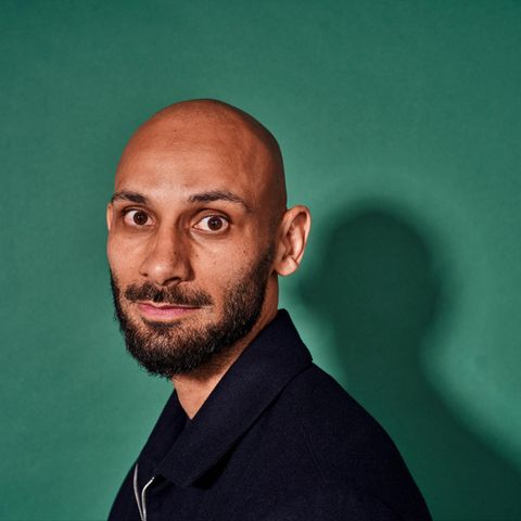 Ex-soccer professional Ömer Toprak looks into a camera