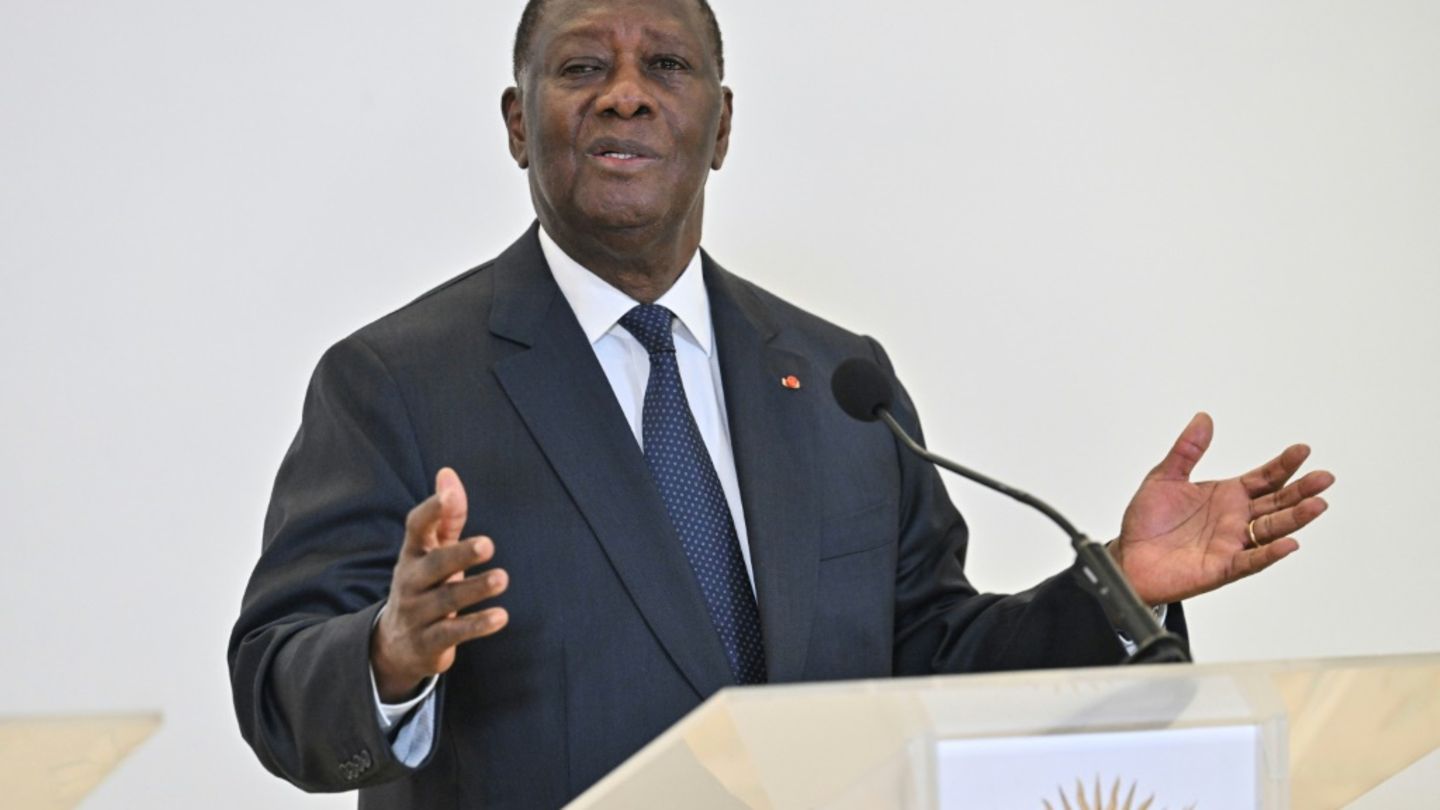 Der Präsident der Elfenbeinküste, Alassane Ouattara