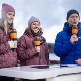 Laura Dahlmeier and Alexander Ruda als Moderatoren