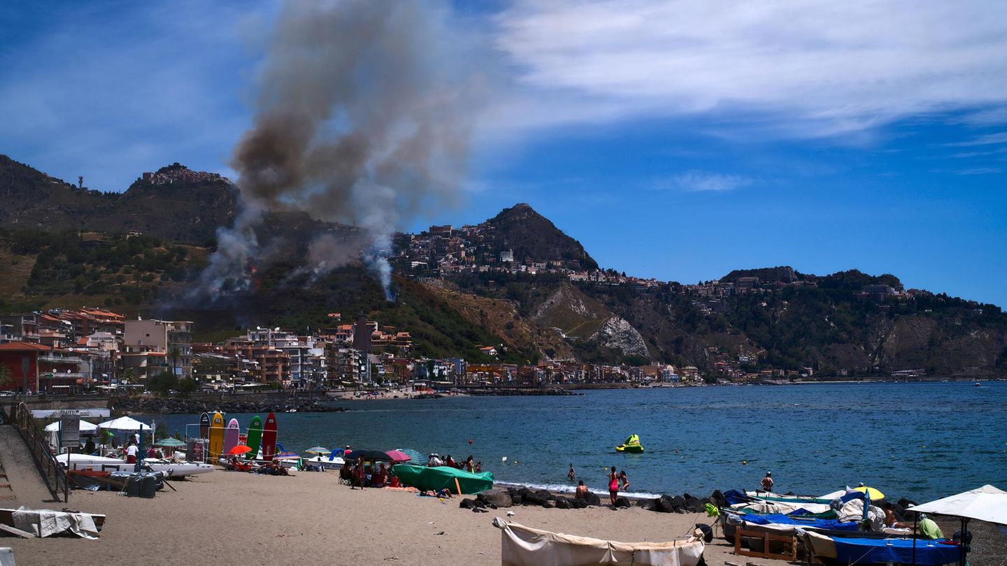 Mittelmeer Feuer Brand