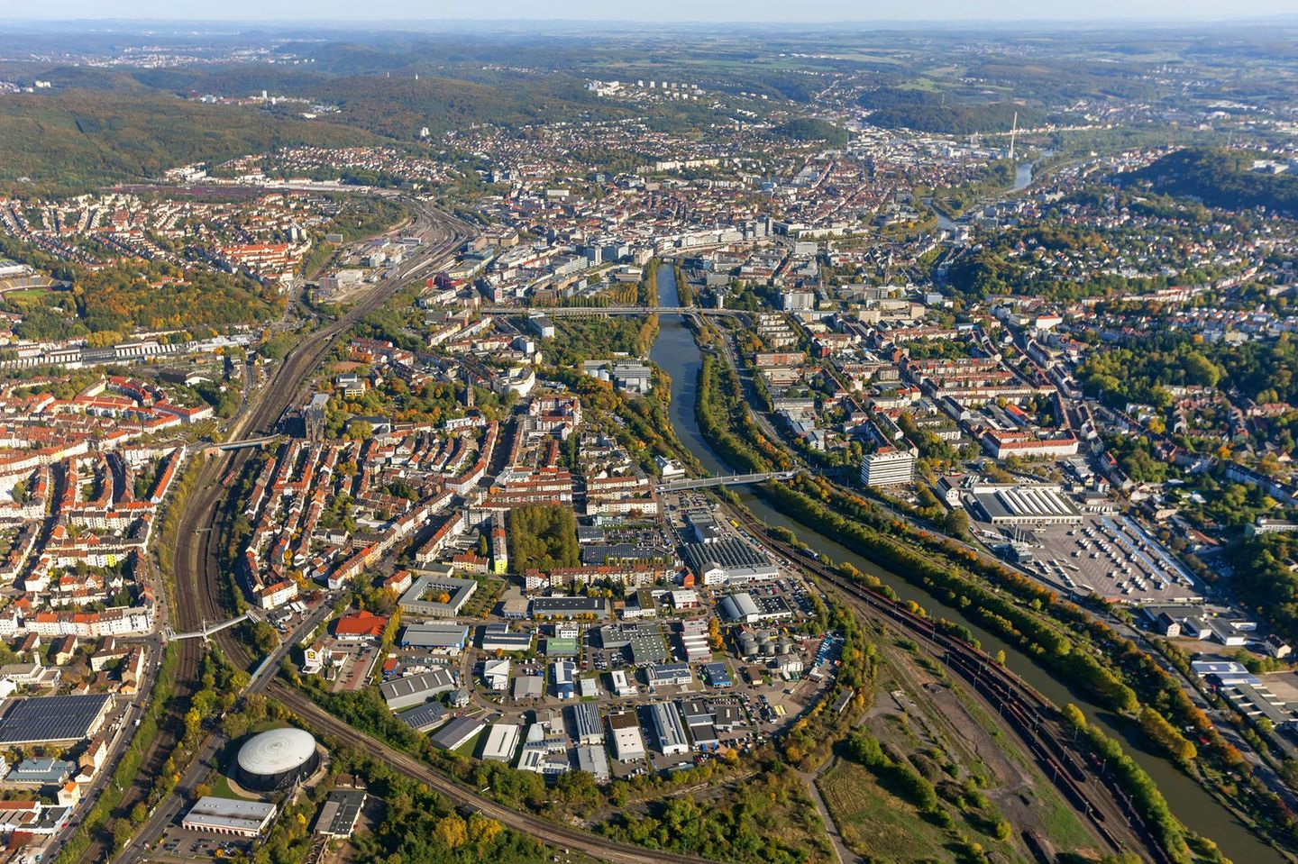 Saarbrücken von oben Saarbrücken von oben
