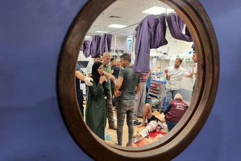 Verletzte im Nasser-Krankenhaus in Chan Junis