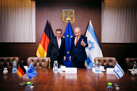 Johann Wadephul bei seinem Treffen mit Israels Regierungschef Benjamin Netanjahu