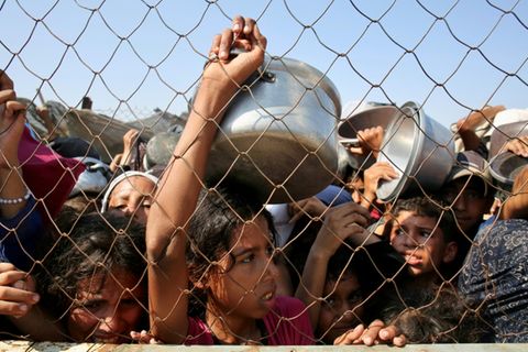 Kinder in Chan Junis im Gazastreifen
