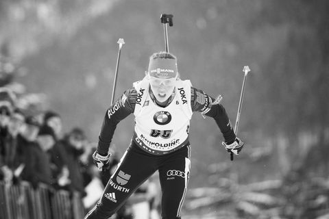 Laura Dahlmeier im Wettkampf