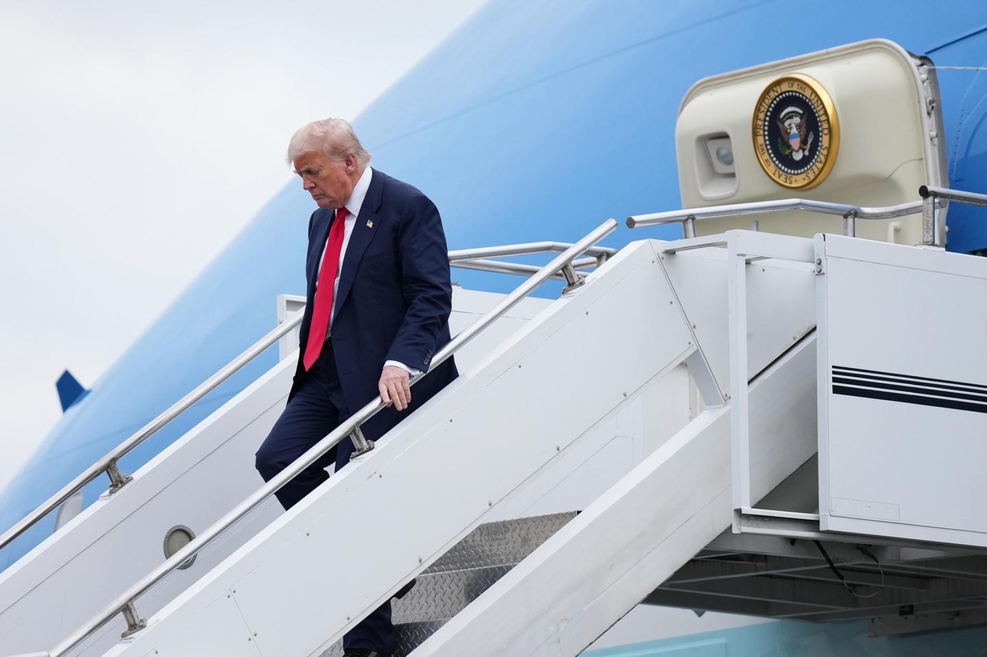 Donald Trump im Seitenprofil