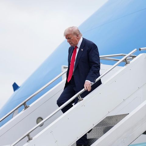 Donald Trump im Seitenprofil