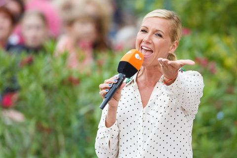 Andrea Kiewel im ZDF Fernsehgarten
