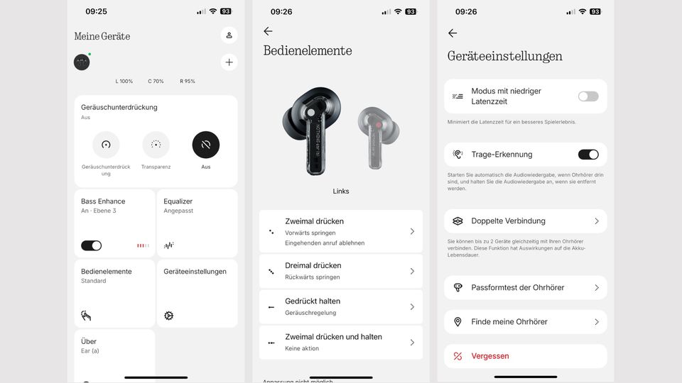 Die Einstellungsmöglichkeiten der X-App