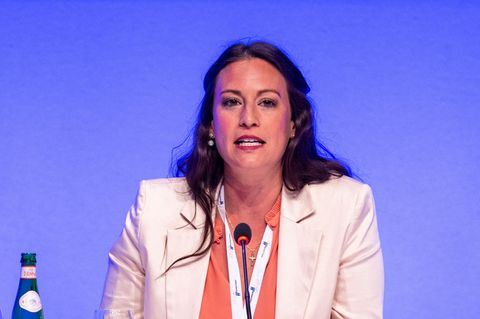 Die CDU-Bundestagsabgeordnete Caroline Bosbach bei einer Rede