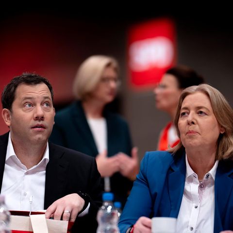 Die SPD-Vorsitzenden Lars Klingbeil und Bärbel Bas