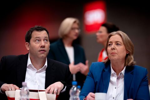 Die SPD-Vorsitzenden Lars Klingbeil und Bärbel Bas