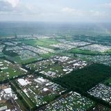Das Festivalgelände von oben