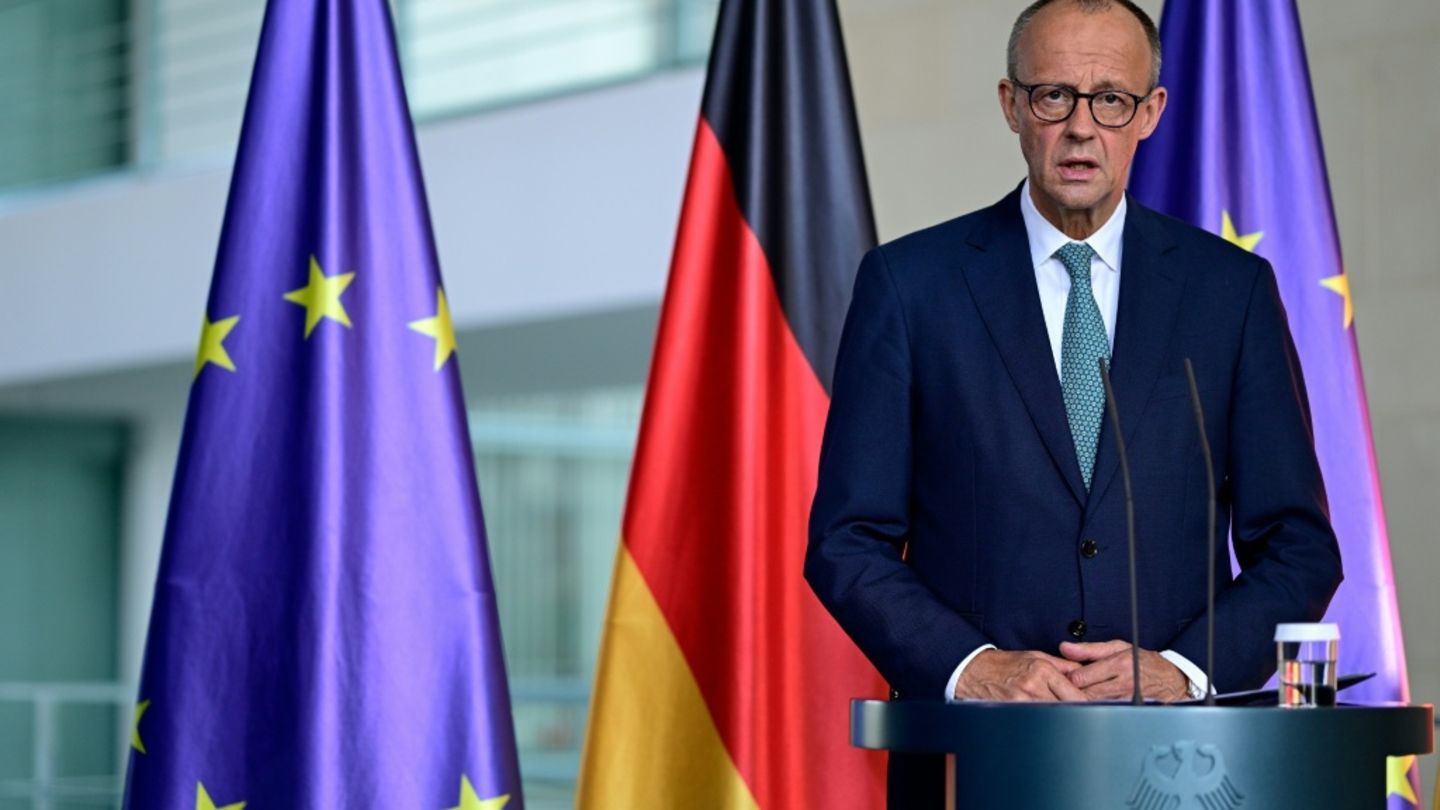 Kanzler Merz am Montag in Berlin