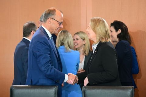 Kanzler Merz und Arbeitsministerin Bas