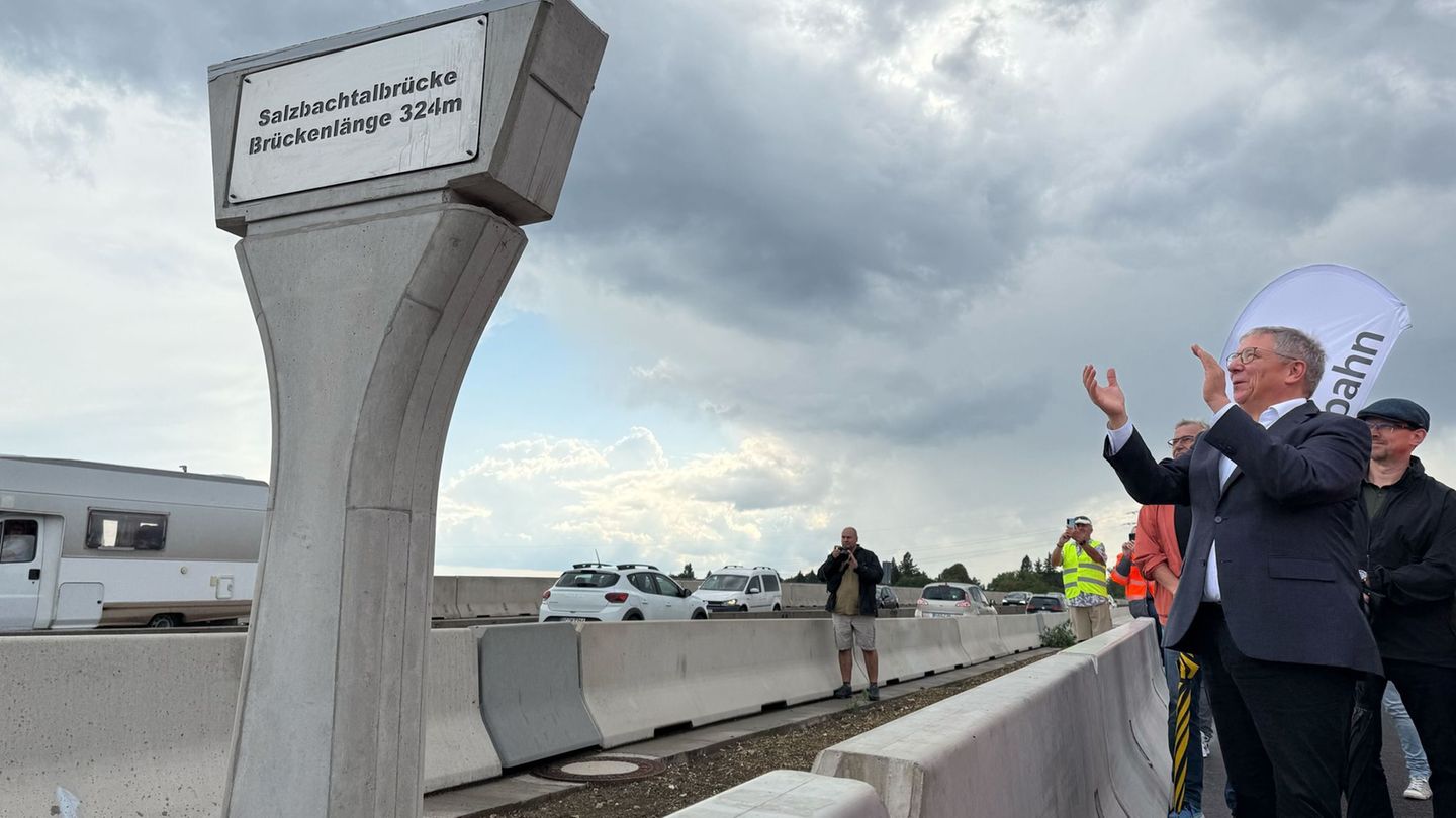 Yeni Köprü Hazır: A66'dan Salzbachtalbrücke Trafik için tamamen piyasaya sürüldü