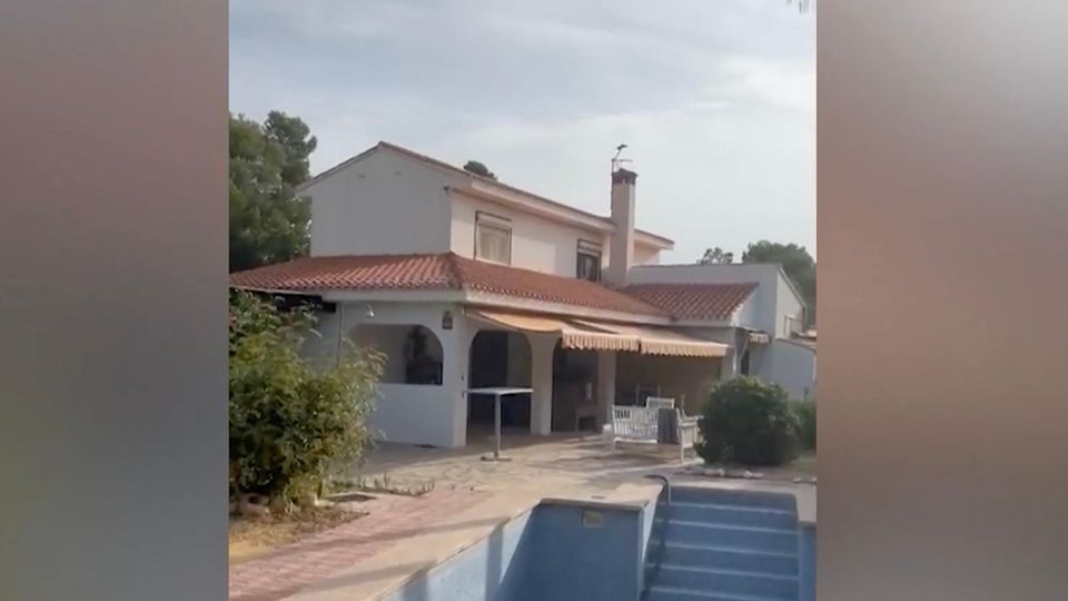 Die Villa der Briten Spanien von außen.