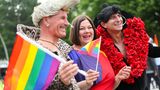 CSD in Hamburg mit Katharina Fegebank