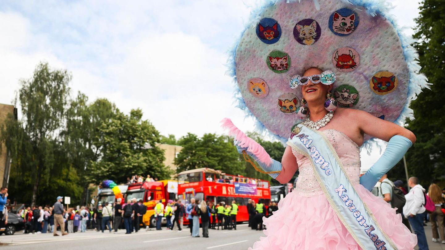 "Katzen-Lady" beim CSD in Hamburg