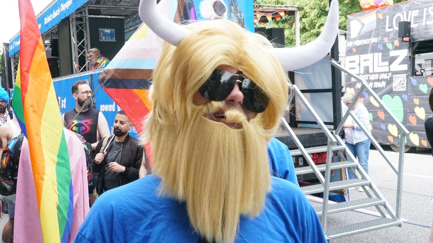 Ein sehr blonder Wikinger