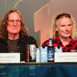 Die Wacken-Veranstalter Thomas Jensen und Holger Hübner gucken grimmig
