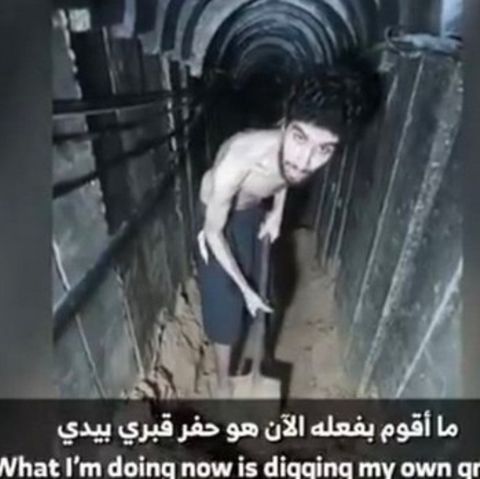 Bilder der Hamas-Geisel Evjatar David aus Gaza werden gerade weltweit verbreitet