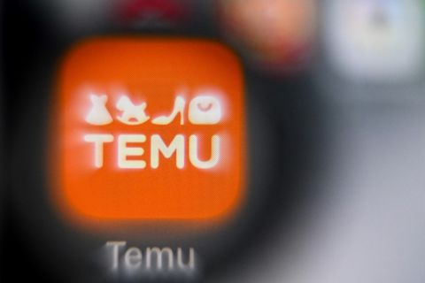 App des Onlinehändlers Temu
