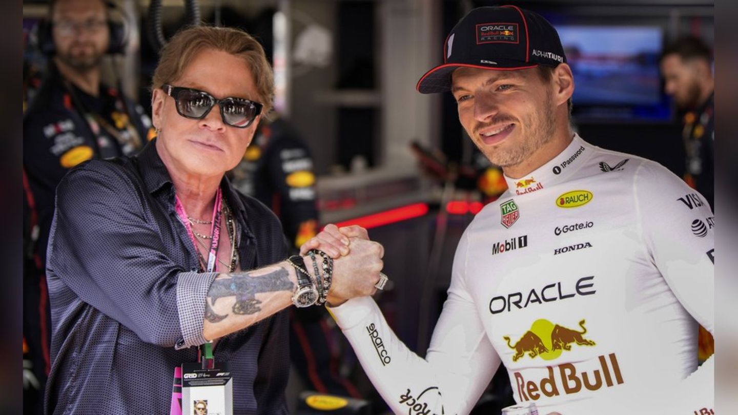 Formula 1 race in Hungary: Axl Rose meets Max Verstappen