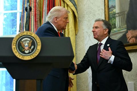 Donald Trump (l.) und Steve Witkoff