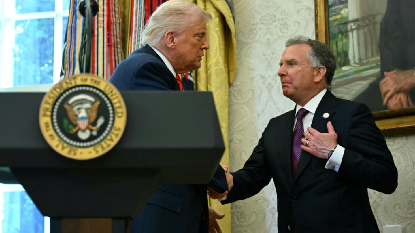 Donald Trump (l.) und Steve Witkoff