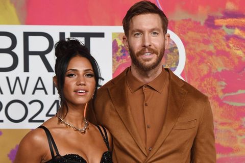 DJ Calvin Harris und seine Frau Vick Hope.