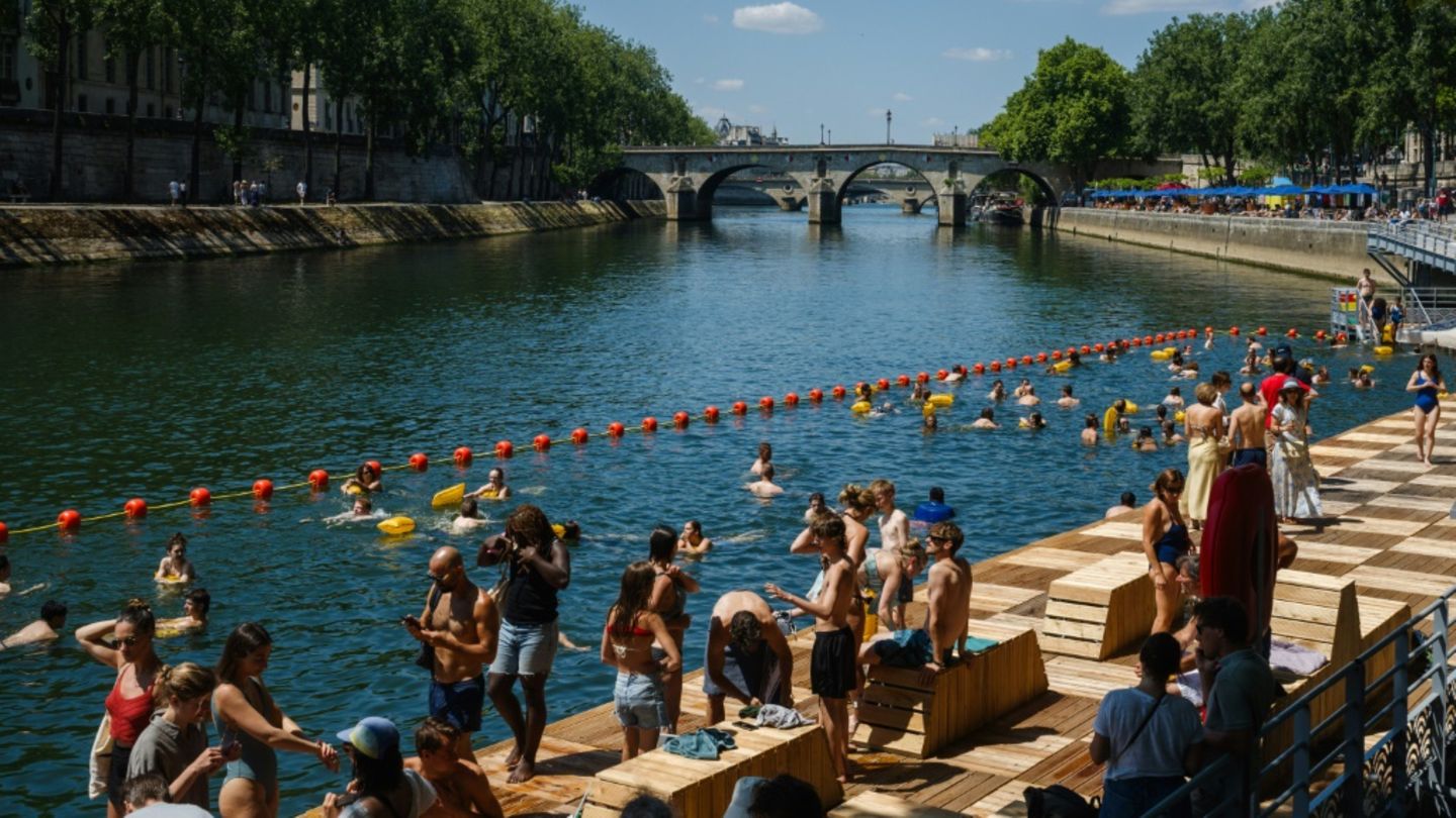 Badende in der Seine